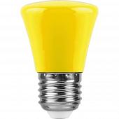 Лампа светодиодная Feron E27 1W желтый Грибок Матовая LB-372 25935