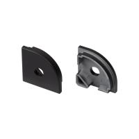 Заглушка SL-KANT-H20 BLACK с отверстием Arlight 049405