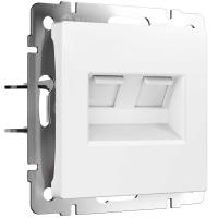 Розетка двойная Ethernet RJ-45 Werkel белый матовый W1181161 4690389192272