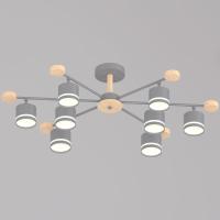 Потолочная люстра Reluce 78730-0.3-08 GX53 GREY+WOOD