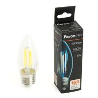 Лампа светодиодная Feron.PRO LB-1206 Свеча E27 1000LM 6W 175-265V 6400K 51240