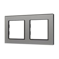Рамка стеклянная FRM-GLARE-GS-2-GR Arlight 043798