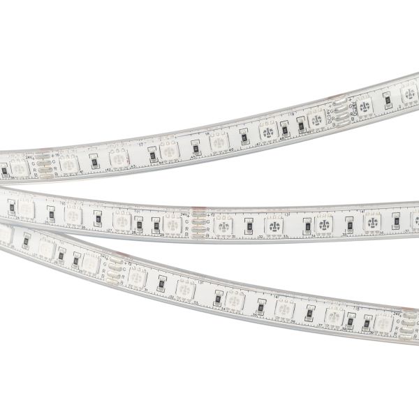 Светодиодная влагозащищенная лента Arlight 14,4W/m 60LED/m 5060SMD разноцветный 5M 029515(2)