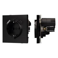 Механизм розетки с USB зарядкой SCT-TENDO-MUAC-PL-BK (230V, 16A) Arlight 054087