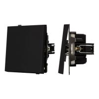Механизм выключателя одноклавишный непроходной SWT-TENDO-MK01-SFPL-BK (230V, 10A) Arlight 054566