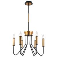 Люстра подвесная Alfa Light F1124-20 D650*H610 BK+GD