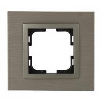 Рамка 1-постовая Mono Electric Style Aluminium бронза 107-810000-160