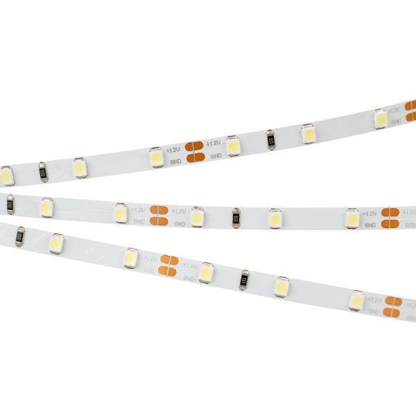 Светодиодная лента Arlight 4,8W/m 60LED/m 2835SMD теплый белый 5M RT-A60-5mm 12V Warm2700 028615(2)