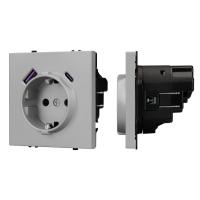Механизм розетки с USB зарядкой SCT-NOBE-MUAC-SFPL-IS (230V, 16A) Arlight 059445