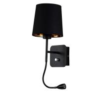 Бра Crystal Lux Pablo AP2 Black/Black-Gold