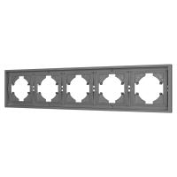 Рамка пластиковая FRM-TENDO-PL-5-GR Arlight 053853
