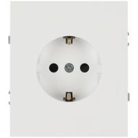 Розетка ЭРА Arktik 16-2102-08 с заземлением 2P+E Schuko со шторками 16А-250В белый матовый Б0070431