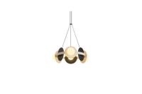 Люстра подвесная Alfa Light F3924-13 black+wh ite 6/30W6/30W D60*H12 0