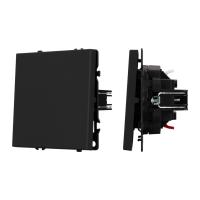 Механизм выключателя одноклавишный непроходной SWT-NOBE-MK01-SFPL-BK (230V, 10A) Arlight 054243
