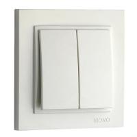 Выключатель Mono Electric Despina двухклавишный слоновая кость 102-010025-102