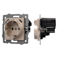 Механизм розетки с USB зарядкой SCT-MUAC-PL-GD-V (250V, 16A) Arlight 049832