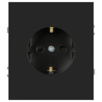 Розетка ЭРА Arktik 16-2102-05 с заземлением 2P+E Schuko со шторками 16А-250В антрацит Б0070428