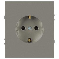 Розетка ЭРА Arktik 16-2101-07 с заземлением 2P+E Schuko 16А-250В титан Б0070420