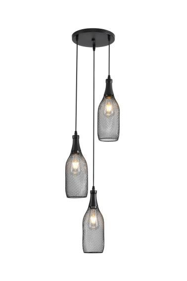 Люстра подвесная Alfa Light F3524-32 Black E27*3