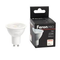 Лампа светодиодная Feron GU10 7W 2700K прозрачная LB-1607 38182