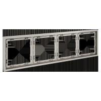 Рамка пластиковая Voltum S70 на 4 поста, (кашемир) VLS100403