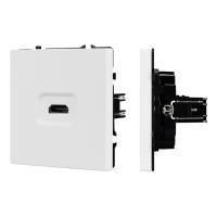 Механизм HDMI розетки SCT-NOBE-MHD1-SFPL-WH Arlight 061846