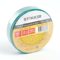 Изоляционная лента Stekker INTP01315-20 0,13*15 мм 20 м зеленая 39903