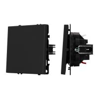 Механизм выключателя одноклавишный проходной SWT-NOBE-MKP1-SFPL-BK (230V, 10A) Arlight 054246