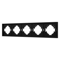 Рамка пластиковая FRM-TENDO-SFPL-5-BK Arlight 054657