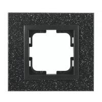 Рамка 1-постовая Mono Electric Style Granit чёрный гранит 107-610000-160
