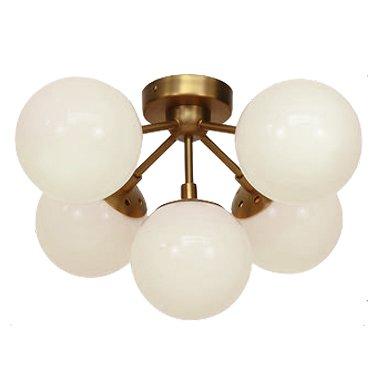 Потолочная люстра Imperium Loft Modo 5 Brass ColorAmp White Glass 343879-22