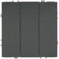 Выключатель ЭРА Galaxy 15-1107-06 тройной 10АХ-250В IP20 графит Б0070724