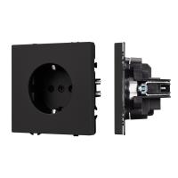 Механизм электрической розетки SCT-NOBE-MEU1-SFPL-BK (230V, 16A) Arlight 054277