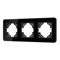 Рамка стеклянная FRM-OMALI-GS-3-BK Arlight 049697