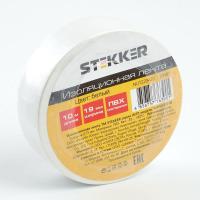 Изоляционная лента Stekker INTP01319-10 0,13*19 10 м белая 39907