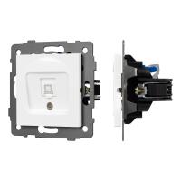 Механизм компьютерной розетки SCT-MPC1-PL-WH-V (RJ-45, CAT6) Arlight 049842