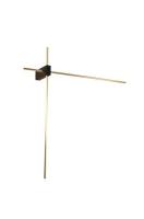 Бра Alfa Light F3924-22 black+gol d 15W 60*60*11. 5