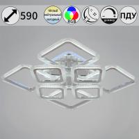 Потолочная светодиодная люстра Reluce 09826-3.3-4+4C CR (RGB)