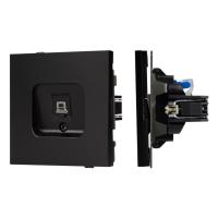 Механизм компьютерной розетки SCT-TENDO-MPC1-PL-BK (RJ-45, CAT6) Arlight 054104