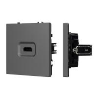 Механизм HDMI розетки SCT-NOBE-MHD1-SFPL-GR Arlight 061844