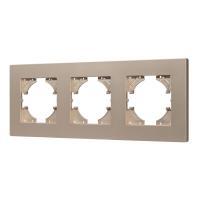 Рамка пластиковая FRM-PERIO-PL-3-GD Arlight 049757