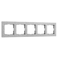 Рамка Werkel Hammer на 5 постов серебряный W0052406 4690389163555