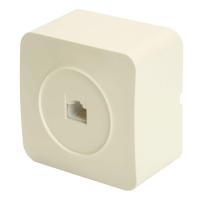Розетка компьютерная RJ-45 Stekker София слоновая кость MST00-20-04 49482