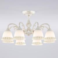 Потолочная люстра Eurosvet Campina 60107/8 белый с золотом