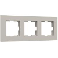 Рамка на 3 поста Werkel Slab дымчатый софт W0032917 a071626