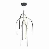 Люстра подвесная Alfa Light F3924-61 BK 95W φ80*H12 0