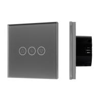 Светорегулятор сенсорный с Zigbee управлением SWT-OMALI-SD3-ZB-GR (250V, 500W) Arlight 050063