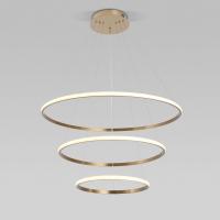 Подвесной светодиодный светильник Eurosvet Collars 90264/3 латунь