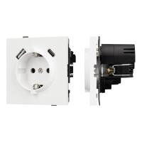 Механизм розетки с USB зарядкой SCT-TENDO-MUAC-SFPL-WH (230V, 16A) Arlight 054610