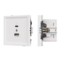 Механизм USB розетки SCT-TENDO-MUAC-SFPL-WH (5V, 3A, QC3) Arlight 054539